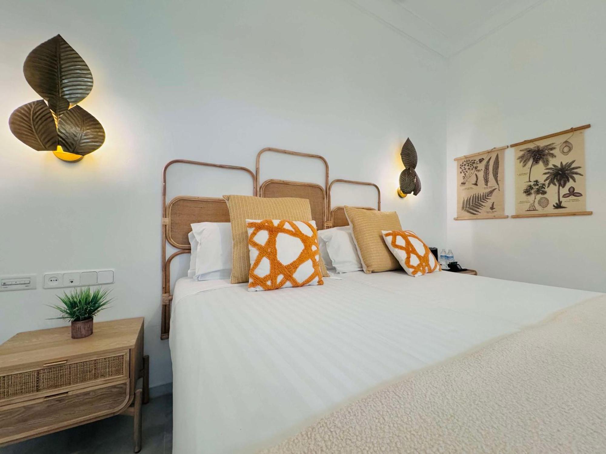 Inside double room with window