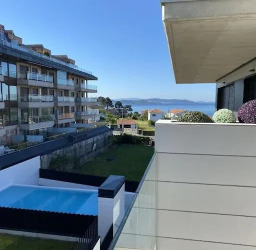 Precioso apartamento con terraza y piscina en Portonovo-Sanxenxo