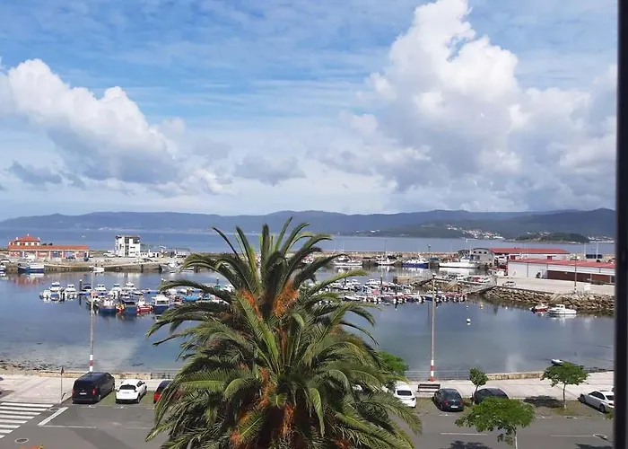 Vistas a la ría de Muros Noia en Portosín