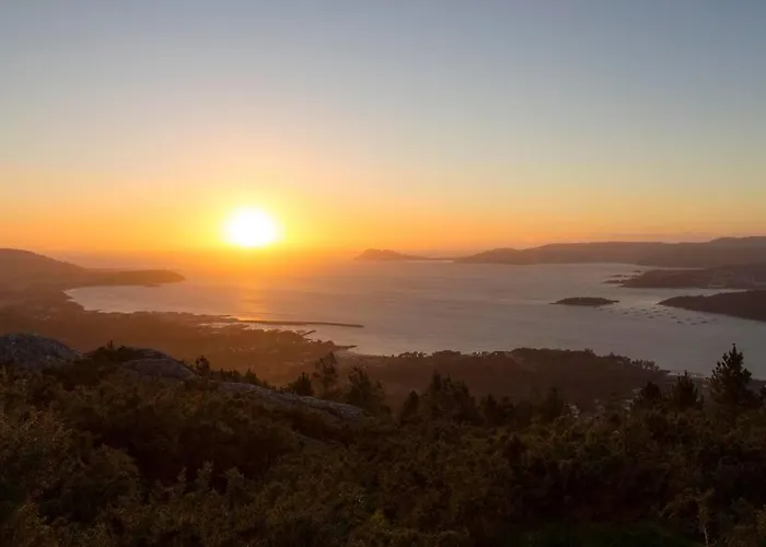 Vistas a la ría de Muros Noia en Portosín