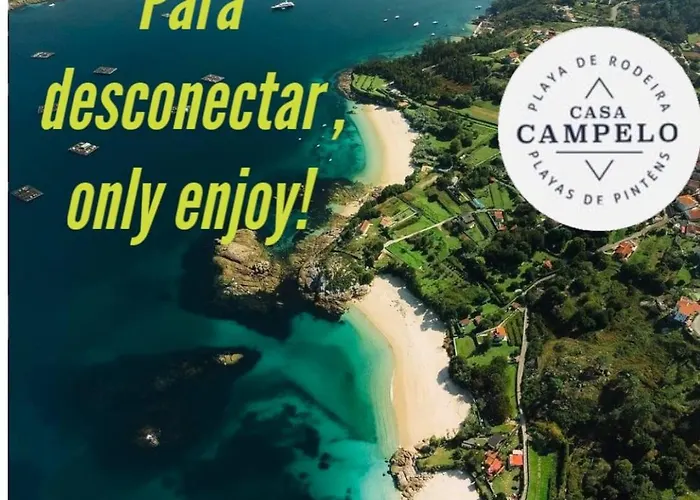 CASA Campelo - Playas de Pinténs - HIO - Ría de Aldán - CANGAS