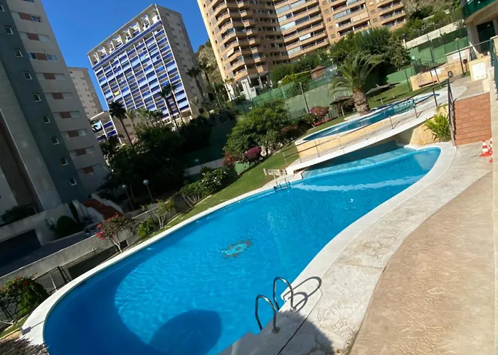Apartamento Benidorm con piscina en la playa