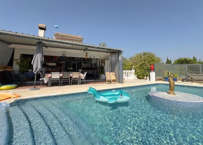 El Refujio maison independante avec vraie piscine privée au sel chauffee pas de chlore