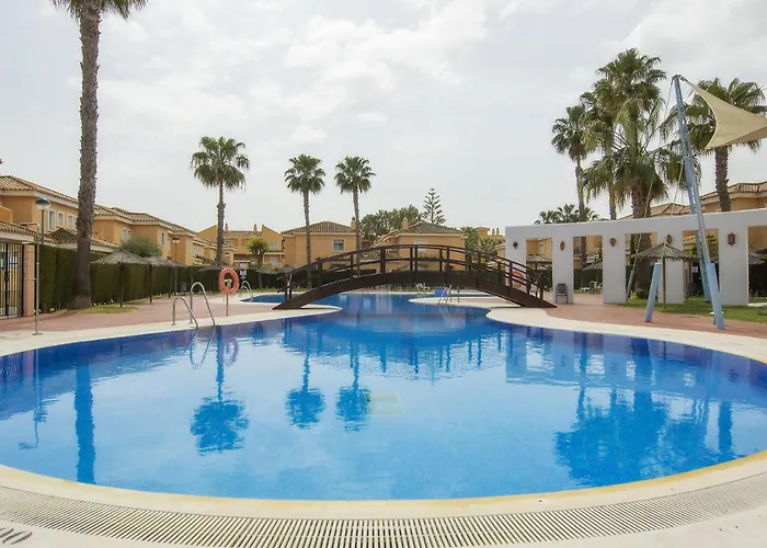 Vera Playa Chalet Adosado Jardín Piscina Parking