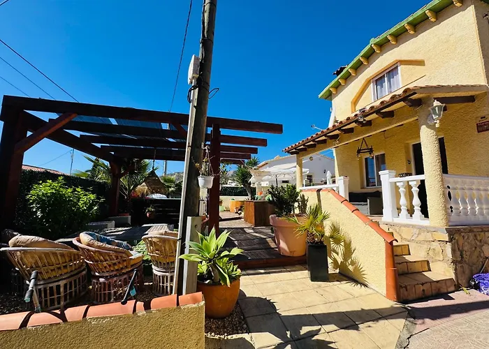 Calpe chalet privado piscina a 5min de la playa y centro jacuzzi barbacoa wifi aire