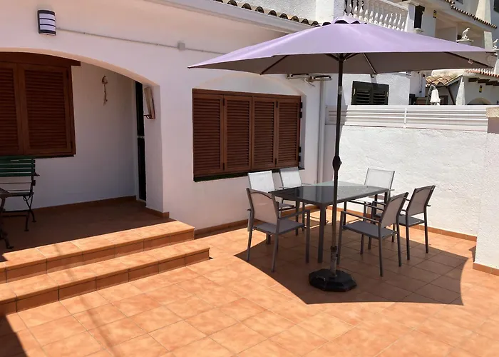 Costa Dorada Beach Villa With Shared Pool And Terrace