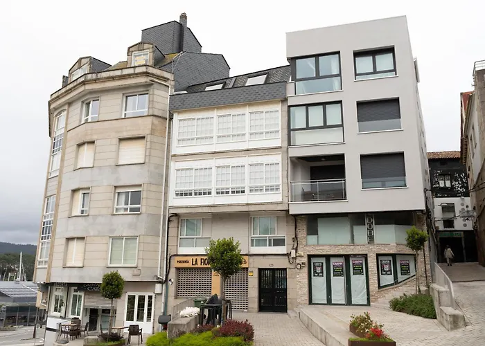 Apartamento con terraza en pleno centro - Mar de Ardora Portonovo