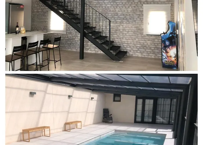 Alojamiento El Pez, Casa con piscina climatizada