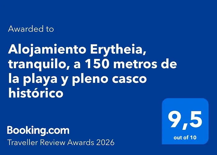 Alojamiento Erytheia, tranquilo, a 150 metros de la playa y pleno casco histórico