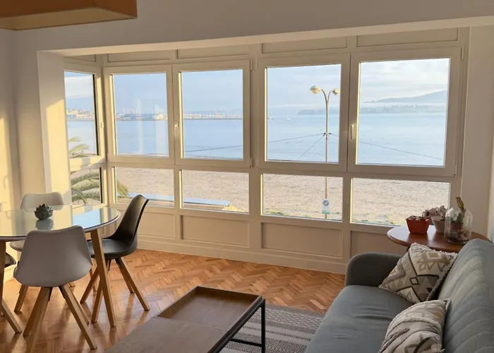 Apartamento en Sada en primera línea de playa