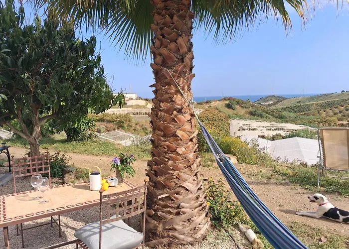 Caravan In Finca Molino In Almayate With Pool, Sea Views, Family Family Touch & Dog Madness